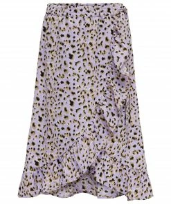 Kids Only Lino Fake Wrap Rock Mädchen Lila - Schwarz