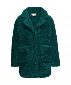 Kids Only Newaurelia Sherpa Mädchenjacke Dunkelgrün