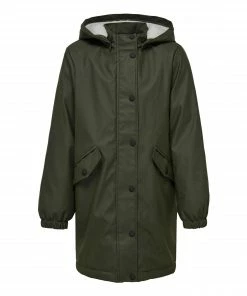 Kids Only Sally Hooded Regenjacke Mädchen Dunkelgrün