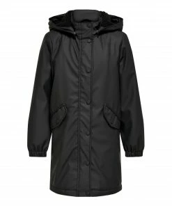 Kids Only Sally Hooded Regenjacke Mädchen Schwarz