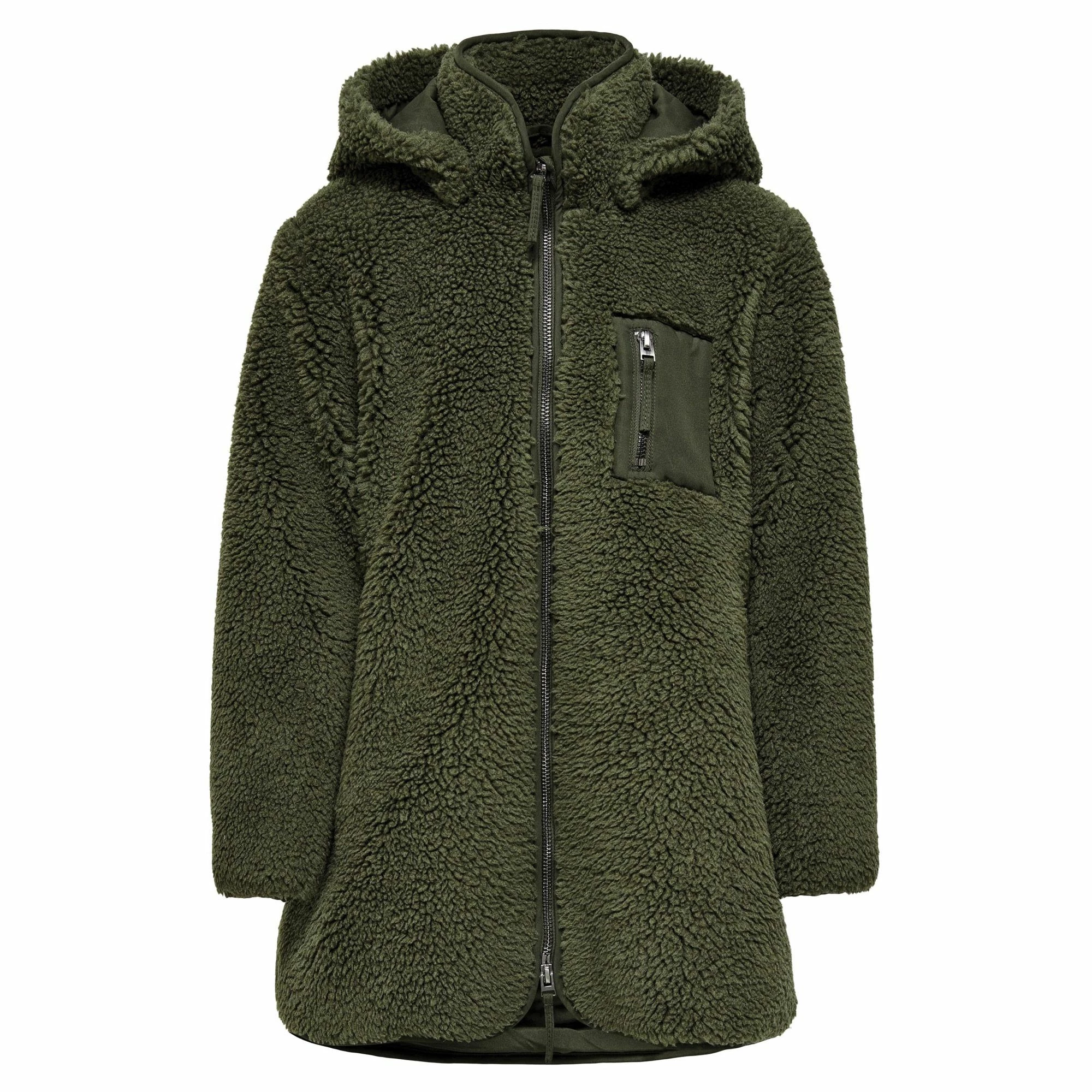 Kids Only Sascha Sherpa Kapuzenjacke Mädchen Dunkelgrün 3 Kids Only Sascha Sherpa Kapuzenjacke Mädchen Dunkelgrün