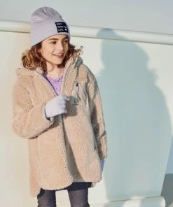 Kids Only Sascha Sherpa Kapuzenjacke Mädchen Beige -Didriksons-shop Kids Only Sascha Sherpa Hooded Jas Meisjes 3 2108241700