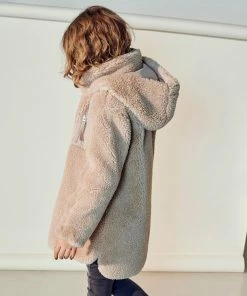 Kids Only Sascha Sherpa Kapuzenjacke Mädchen Beige -Didriksons-shop Kids Only Sascha Sherpa Hooded Jas Meisjes 4 2108241700