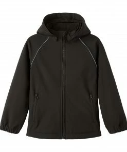 Name It Alfa Softshell Jacke Kinder Schwarz