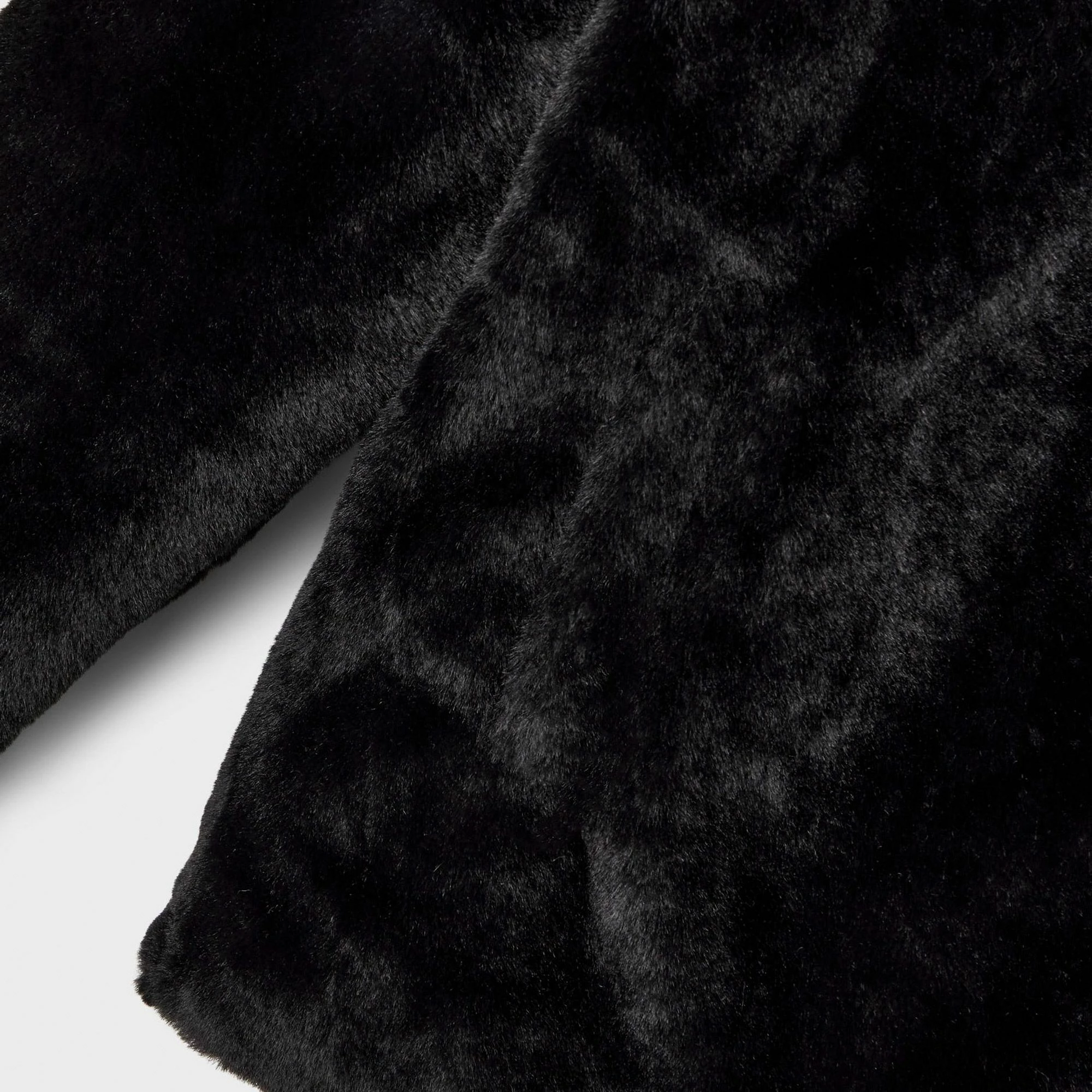 Name It Faux Fur Jacke Mädchen Schwarz 6 Name It Faux Fur Jacke Mädchen Schwarz – Bild 4