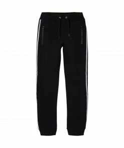 Name It Honk Brushed Jogginghose Kinder Schwarz - Weiß