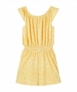 Name It Jasphine Playsuit Kinder Gelb - Weiß