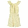 Name It Josephine Playsuit Kinder Gelb - Weiß