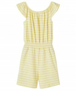 Name It Josephine Playsuit Kinder Gelb - Weiß