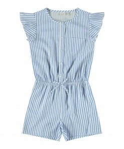 Name It Kinaya Playsuit Kinder Weiß - Hellblau