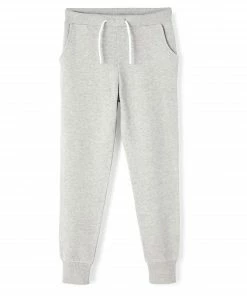 Name It Lena Brushed Jogginghose Kinder Hellgrau
