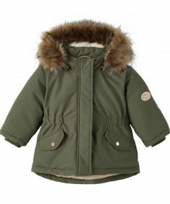 Name It Mace Parka Winterjacke Mädchen Grün