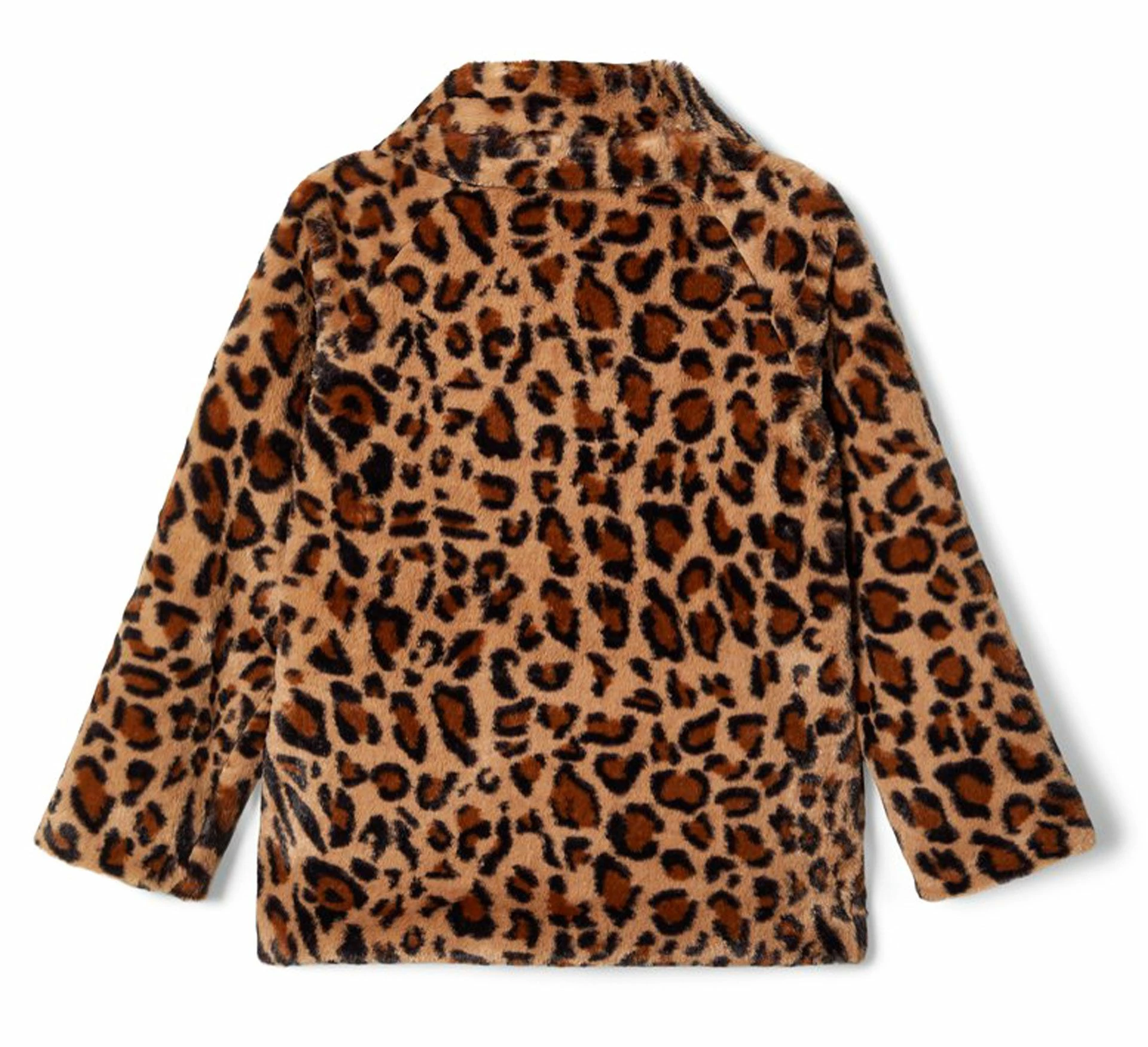 Name It Mamy Faux Fur Leo Jacke Mädchen Braun - Dunkelbraun 4 Name It Mamy Faux Fur Leo Jacke Mädchen Braun - Dunkelbraun – Bild 2