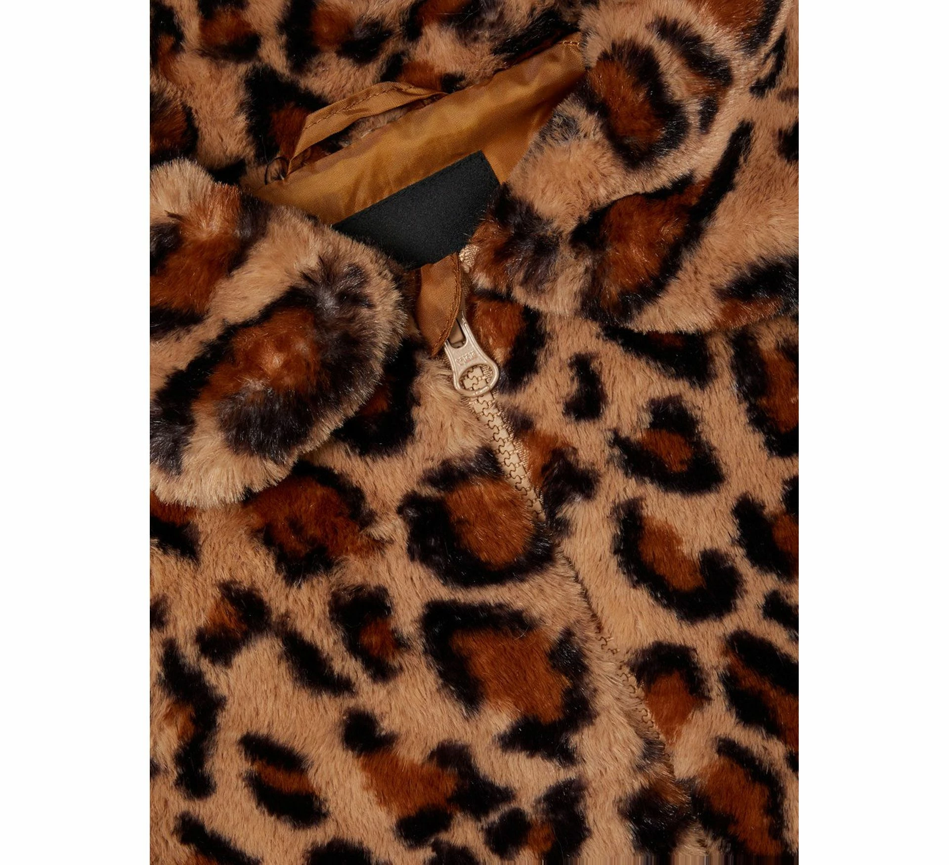 Name It Mamy Faux Fur Leo Jacke Mädchen Braun - Dunkelbraun 6 Name It Mamy Faux Fur Leo Jacke Mädchen Braun - Dunkelbraun – Bild 4