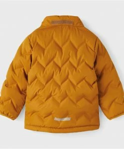 Name It Marl Puffer Jacke Jungen Braun/orange -Didriksons-shop Name It Marl Puffer Jas Jongens 3 2209091051 1