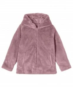 Name It Marry Faux Fur Jacke Kinder Dunkelrosa