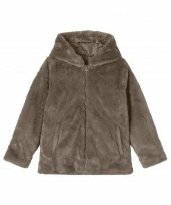 Name It Marry Faux Fur Jacke Kinder Braun