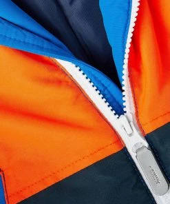 Name It Max Block Sportjacke Kinder Blau - Orange - Weiß -Didriksons-shop Name It Max Block Sport Jas Junior 4 2208251230