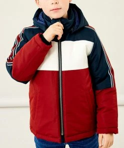 Name It Max Jacke Kinder Dunkelblau - Weiß - Dunkelrot -Didriksons-shop Name It Max Jas Junior 6 2207291151