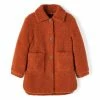 Name It Mishy Teddy Jacke Mädchen Rot/braun -Didriksons-shop Name It Mishy Teddy Jas Meisjes 2108241744