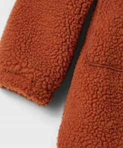 Name It Mishy Teddy Jacke Mädchen Rot/braun -Didriksons-shop Name It Mishy Teddy Jas Meisjes 4 2108241744