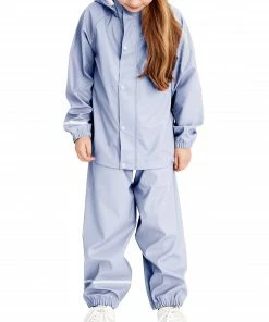 Name It Regenanzug Kinder Hellblau/hellgrau