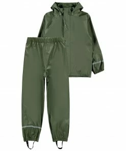 Name It Regenanzug Kinder Olivgrün