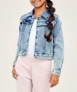 Name It Tally Denim Jacke Mädchen Hellblau -Didriksons-shop Name It Tally Denim Jas Meisjes 4 2202161410