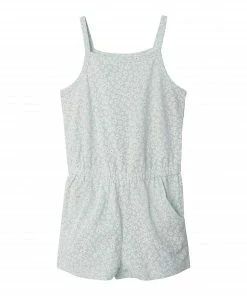 Name It Vigga Jumpsuit Kinder Hellblau - Weiß