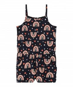 Name It Vigga Jumpsuit Kinder Marine - Rosa - Rot - Weiß