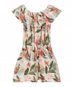 Name It Vinaya Playsuit Kinder Wit - Rood - Geel - Groen