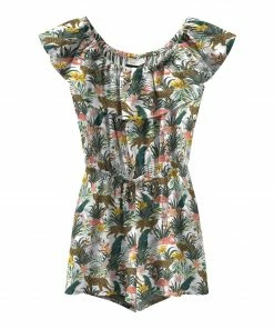 Name It Vinaya Printed Playsuit Kinder Weiß - Grün - Rosa