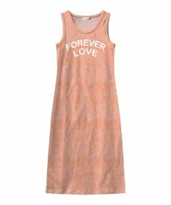 Name It Vippa Maxi Kinderkleid Orange - Weiß