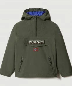Napapijri Rainforest Winter Anorak Kinder Olivgrün -Didriksons-shop Napapijri Rainforest Winter Anorak Junior 10 2206231509