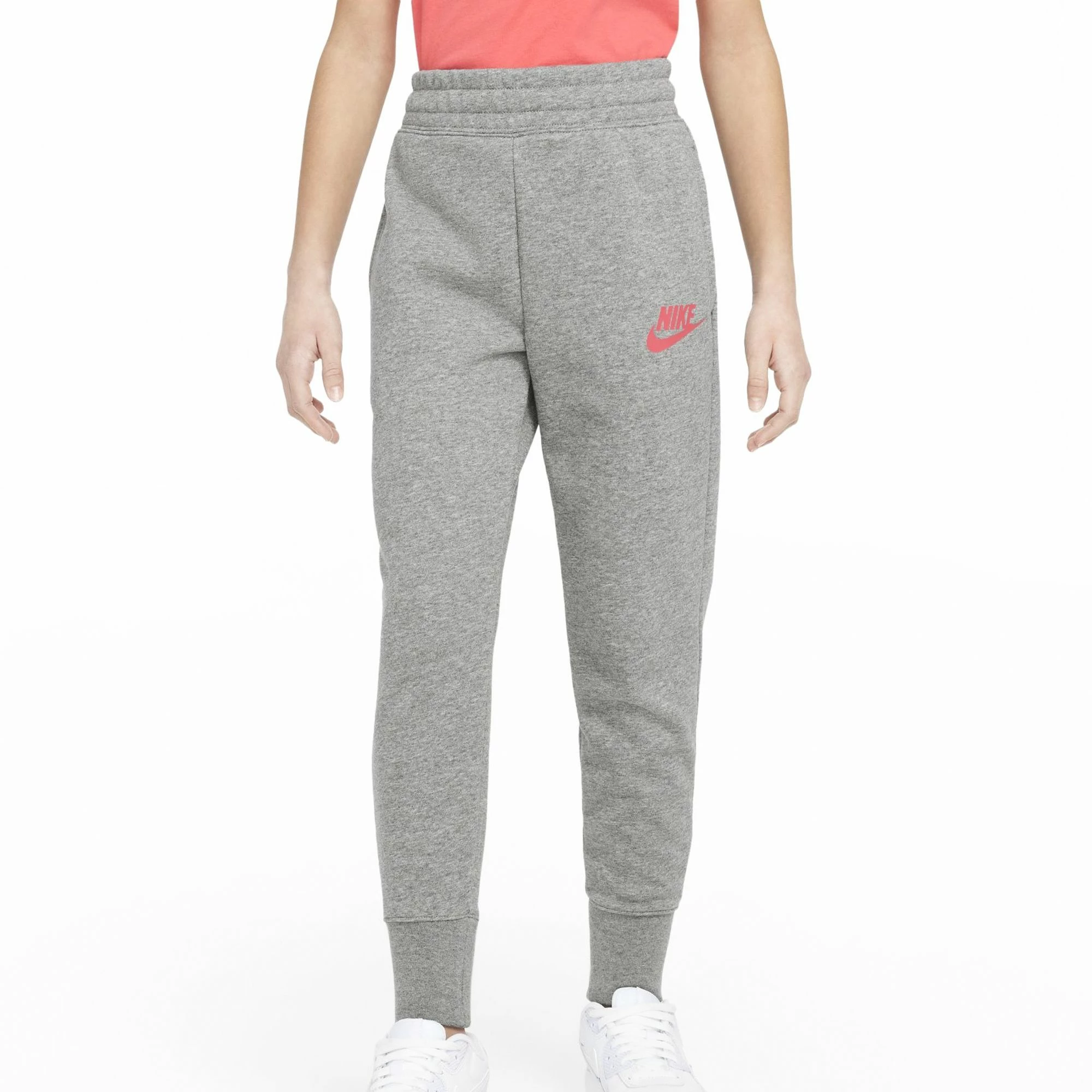 Nike Sportswear Club Fleece Jogginghose Kinder Grau - Rosa 3 Nike Sportswear Club Fleece Jogginghose Kinder Grau - Rosa