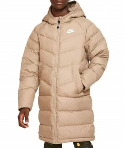 Nike Sportswear Hooded Parka Winterjacke Kinder Beige