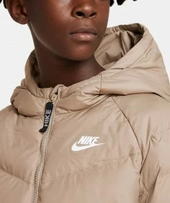 Nike Sportswear Hooded Parka Winterjacke Kinder Beige -Didriksons-shop Nike Sportswear Hooded Parka Winterjas Junior 3 2209141431