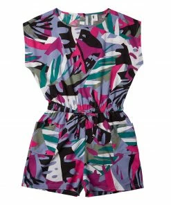 O'Neill Print Playsuit Kinder Violett - Grün - Rosa - Weiß