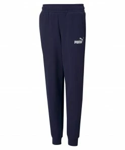 Puma Essential Jogginghose Kinder Marine - Weiß