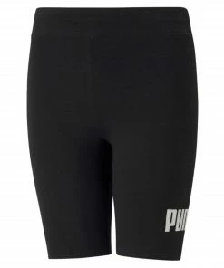 Puma Essential Logo Short Tight Kinder Schwarz - Weiß