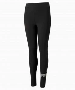 Puma Essentials+ Logo Tight Kinder Schwarz