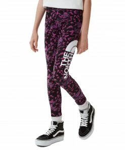 The North Face Big Logo Legging Mädchen Schwarz - Rosa