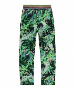 Vingino Sanie Mädchenhose Grün - Rosa - Schwarz