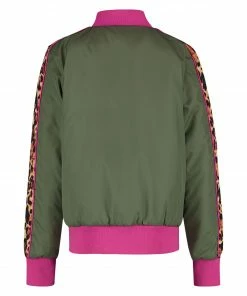 Vingino Torline Jacke Kinder (reversible) Rosa - Weiß - Dunkelgrün -Didriksons-shop Vingino Torline Jas Junior reversible 4 4